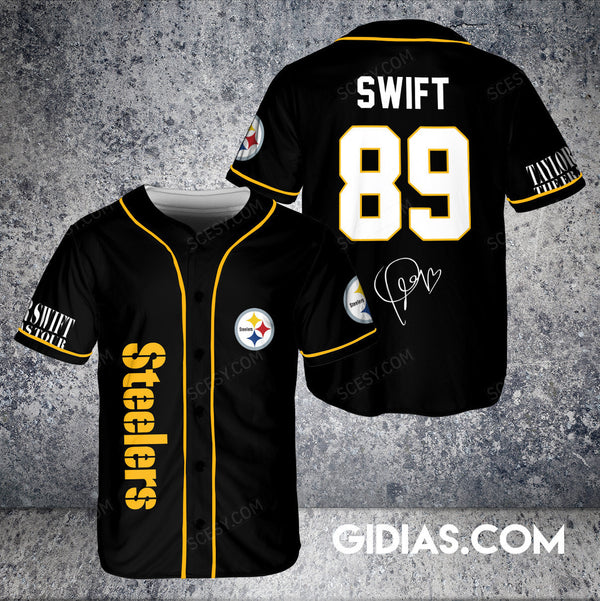 Pittsburgh Steelers Personalized Baseball Jersey 037