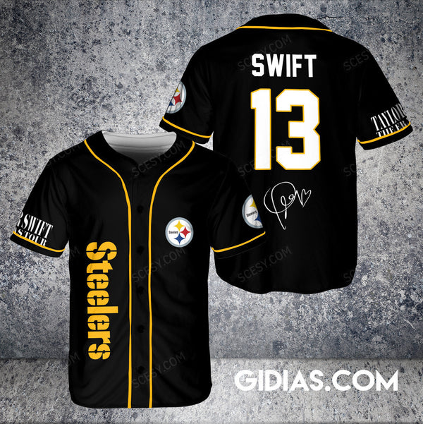 Pittsburgh Steelers Personalized Baseball Jersey 038