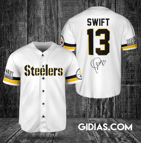 Pittsburgh Steelers Personalized Baseball Jersey 036