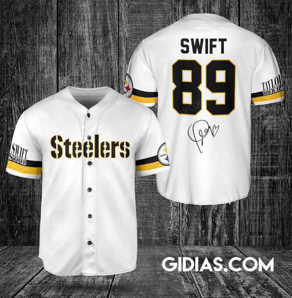 Pittsburgh Steelers Personalized Baseball Jersey 058