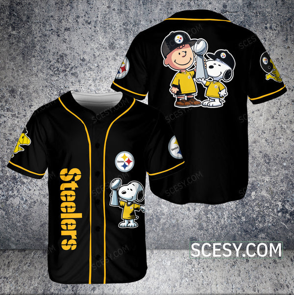Pittsburgh Steelers Personalized Baseball Jersey 057