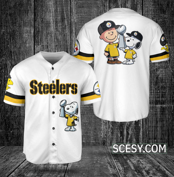 Pittsburgh Steelers Personalized Baseball Jersey 056