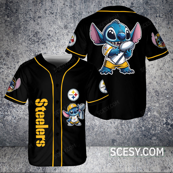 Pittsburgh Steelers Personalized Baseball Jersey 054