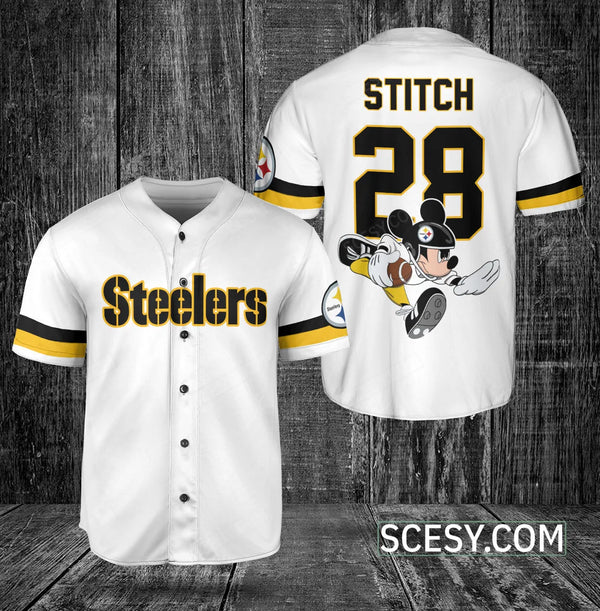 Pittsburgh Steelers Personalized Baseball Jersey 053
