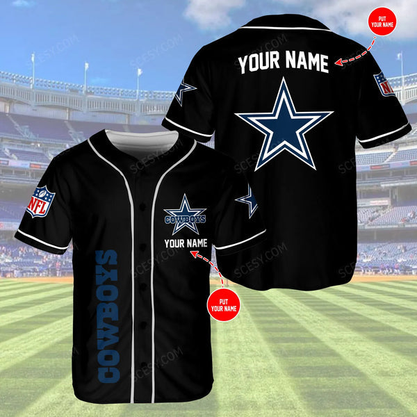 Dallas Cowboys Personalized Baseball Jersey 112