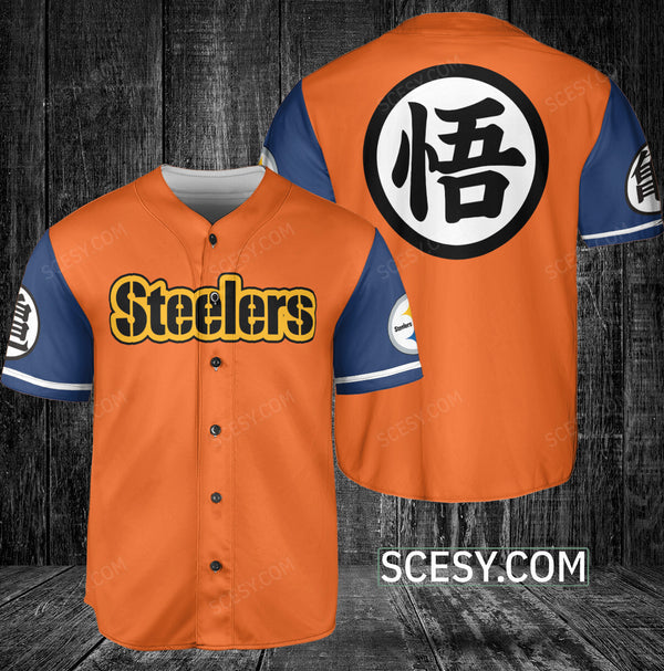 Pittsburgh Steelers Personalized Baseball Jersey 048