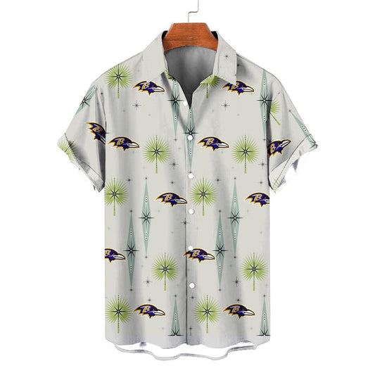 Baltimore Ravens 2 (42) Personalized Hawaiian Button down shirt