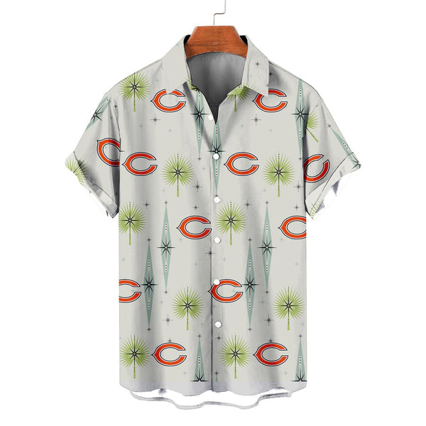 Chicago Bears 2(53) Personalized Hawaiian Button down shirt
