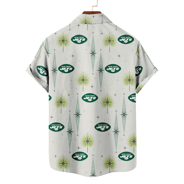 New York Jets 2 (11) Personalized Hawaiian Button down shirt