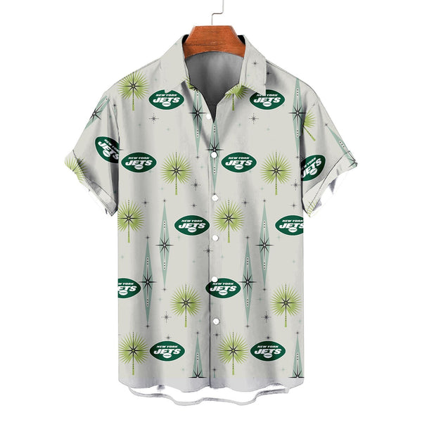 New York Jets 2 (11) Personalized Hawaiian Button down shirt