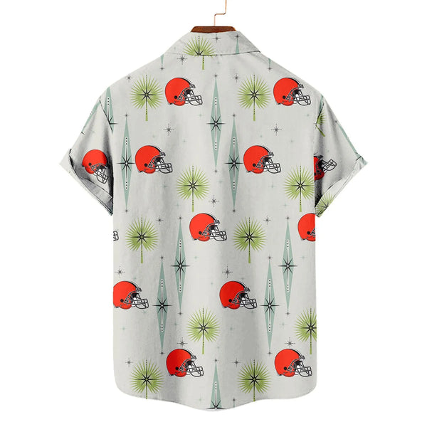Cleveland Browns 2 (27) Personalized Hawaiian Button down shirt