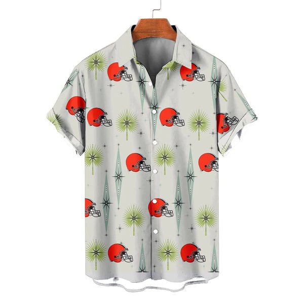Cleveland Browns 2 (27) Personalized Hawaiian Button down shirt