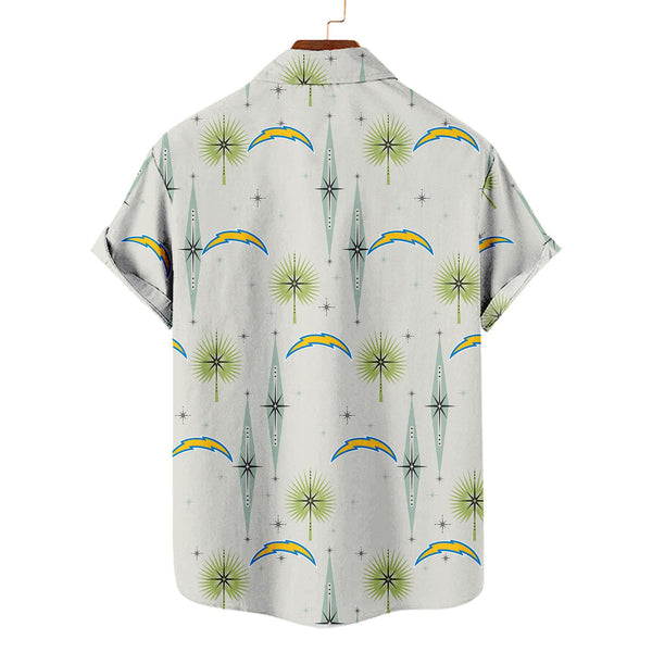 Los Angeles Chargers 2 (8) Personalized Hawaiian Button down shirt
