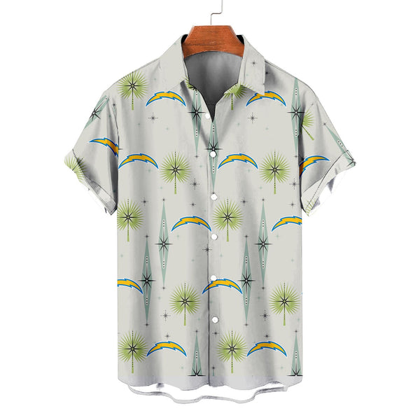 Los Angeles Chargers 2 (8) Personalized Hawaiian Button down shirt