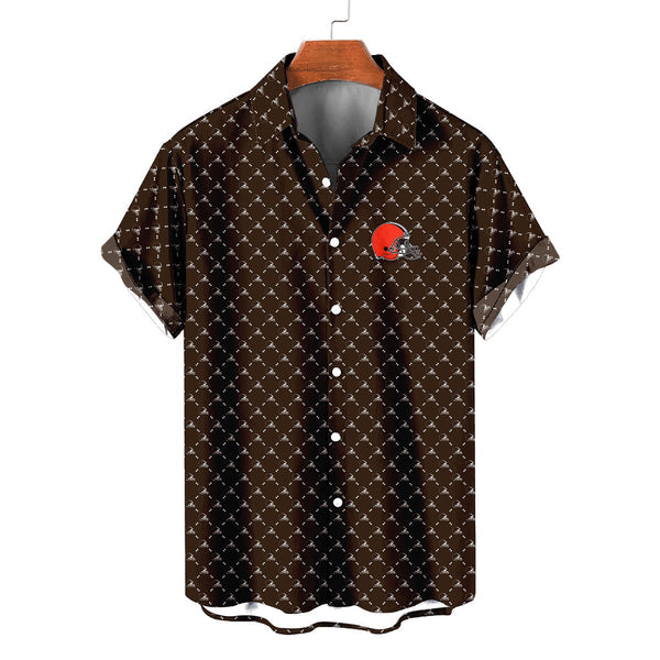Cleveland Browns 2 (28) Personalized Hawaiian Button down shirt