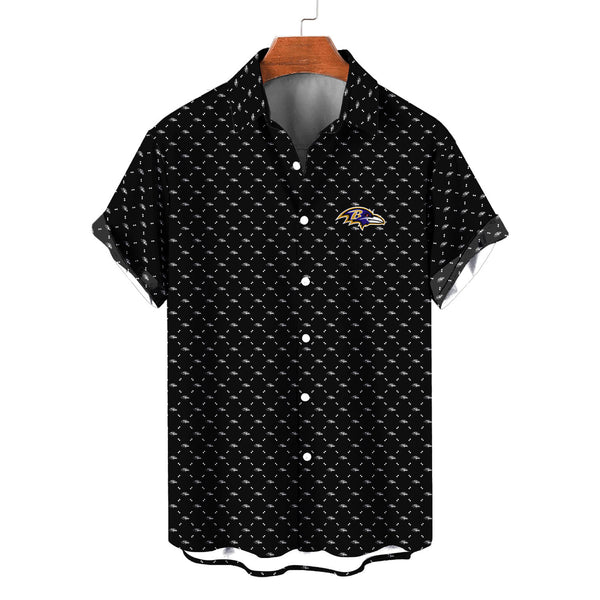 Baltimore Ravens 2 (43) Personalized Hawaiian Button down shirt