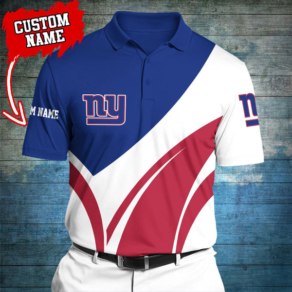 New York Giants Personalized Adult Polo Shirt 012