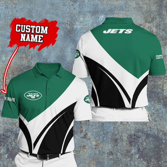New York Jets Personalized Adult Polo Shirt 012