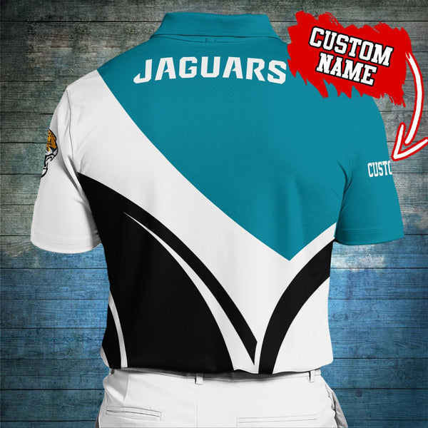 Jacksonville Jaguars Personalized Adult Polo Shirt 012