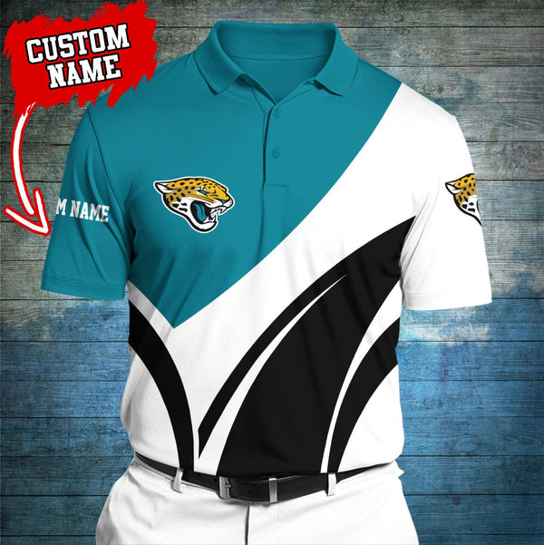 Jacksonville Jaguars Personalized Adult Polo Shirt 012