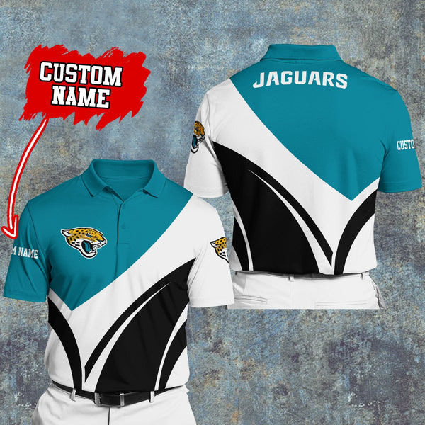 Jacksonville Jaguars Personalized Adult Polo Shirt 012