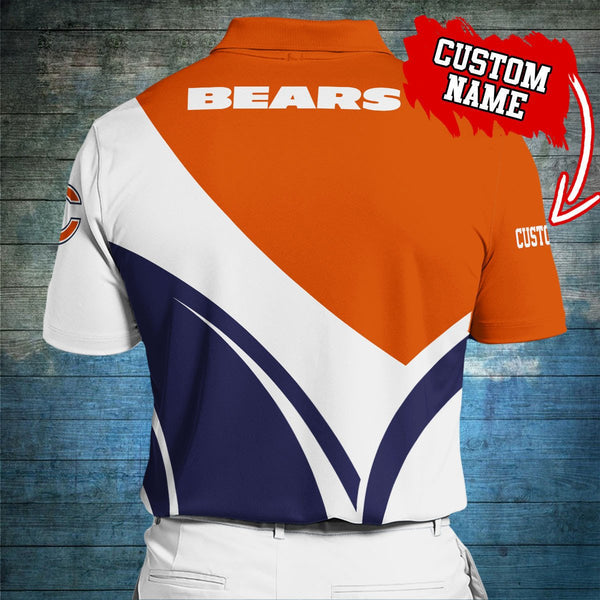 Chicago Bears Personalized Adult Polo Shirt 012