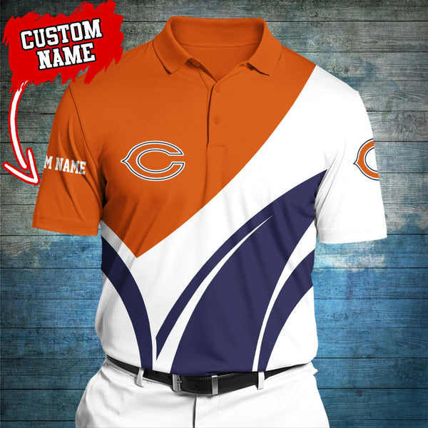 Chicago Bears Personalized Adult Polo Shirt 012