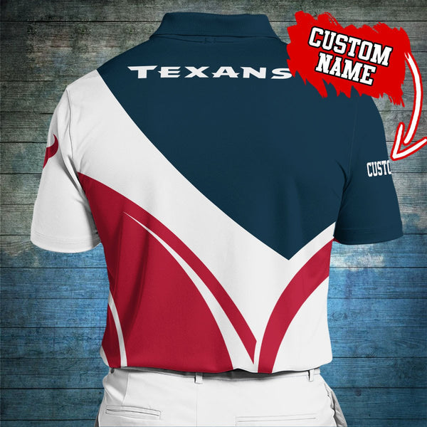 Houston Texans Personalized Adult Polo Shirt 012