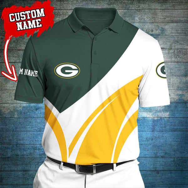 Green Bay Packers Personalized Adult Polo Shirt 012