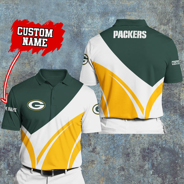 Green Bay Packers Personalized Adult Polo Shirt 012
