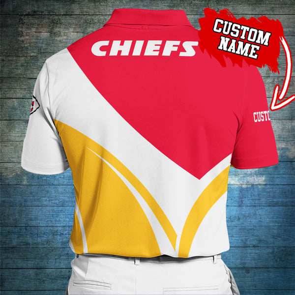 Kansas City Chiefs Personalized Adult Polo Shirt 012
