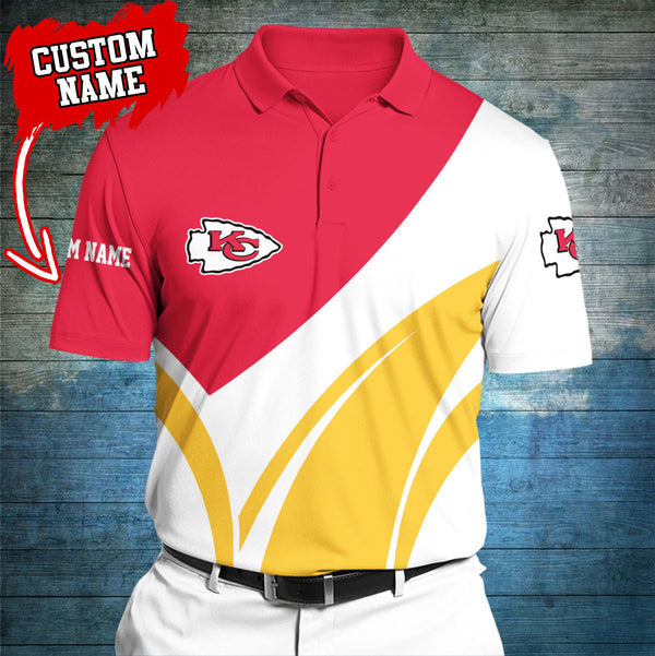 Kansas City Chiefs Personalized Adult Polo Shirt 012