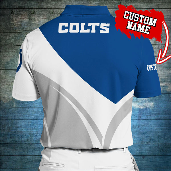 Indianapolis Colts Personalized Adult Polo Shirt 012