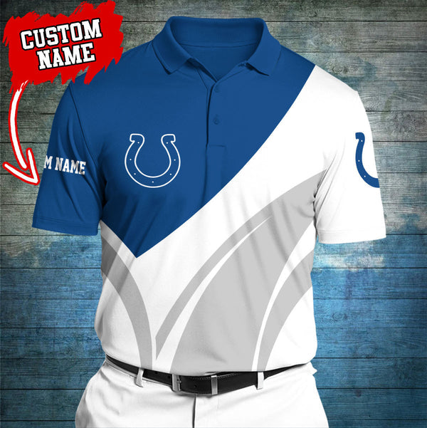 Indianapolis Colts Personalized Adult Polo Shirt 012