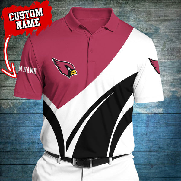 Arizona Cardinals Personalized Adult Polo Shirt 012