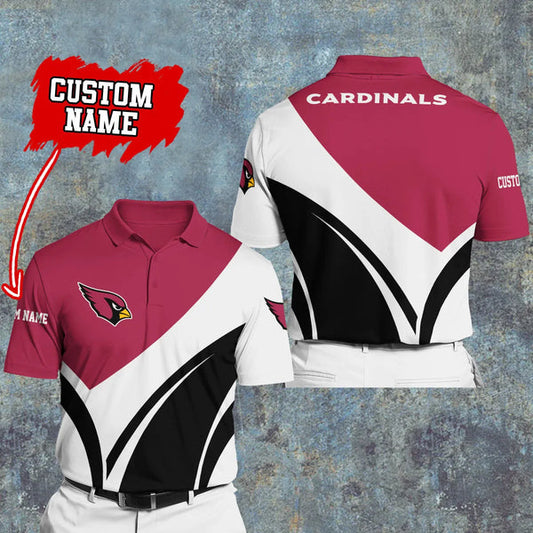 Arizona Cardinals Personalized Adult Polo Shirt 012