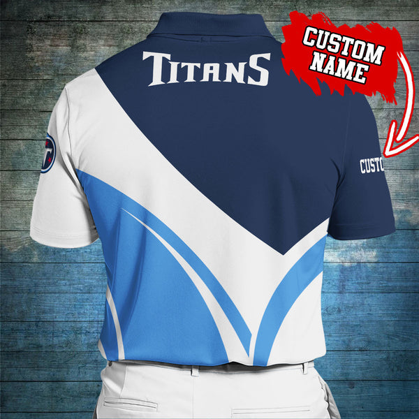 Tennessee Titans Personalized Adult Polo Shirt 012