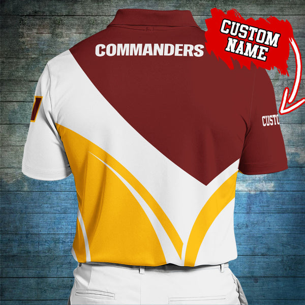 Washington Commanders Personalized Adult Polo Shirt 012