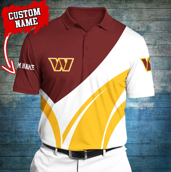 Washington Commanders Personalized Adult Polo Shirt 012