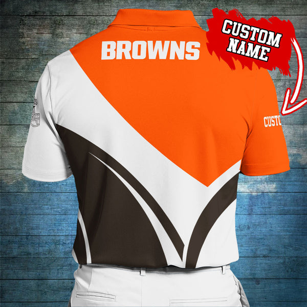 Cleveland Browns Personalized Adult Polo Shirt 012