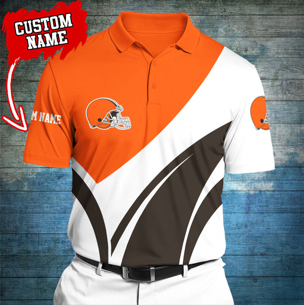 Cleveland Browns Personalized Adult Polo Shirt 012