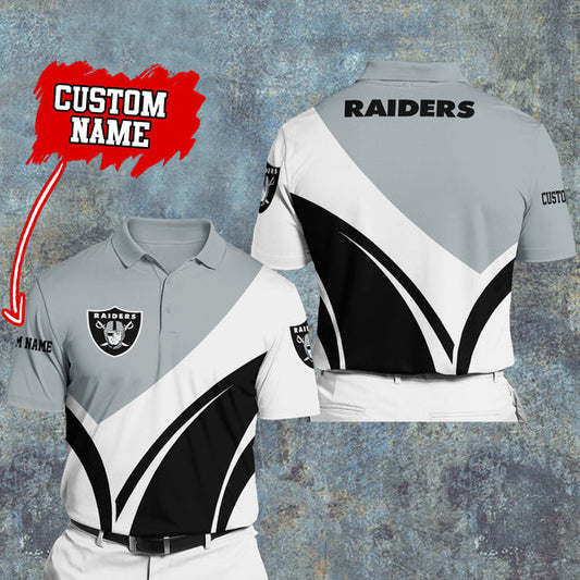 Las Vegas Raiders Personalized Adult Polo Shirt 012