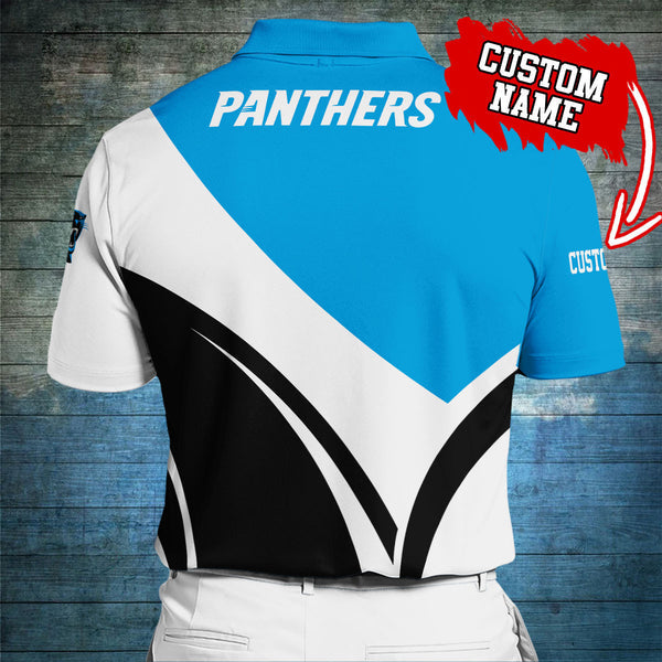 Carolina Panthers Personalized Adult Polo Shirt 012