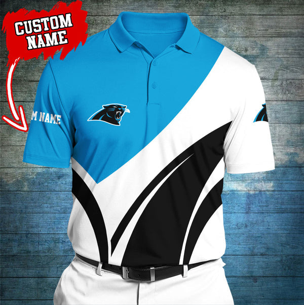 Carolina Panthers Personalized Adult Polo Shirt 012