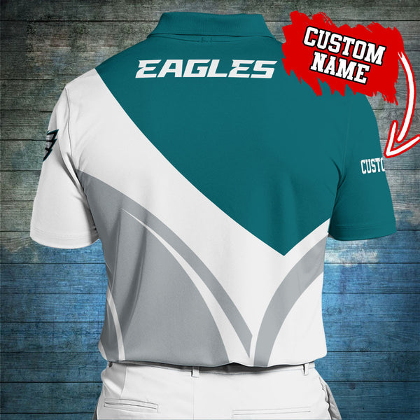 Philadelphia Eagles Personalized Adult Polo Shirt 012