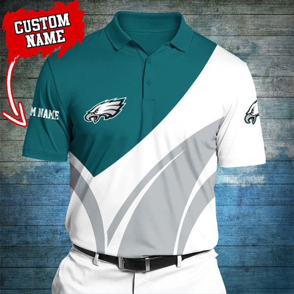 Philadelphia Eagles Personalized Adult Polo Shirt 012