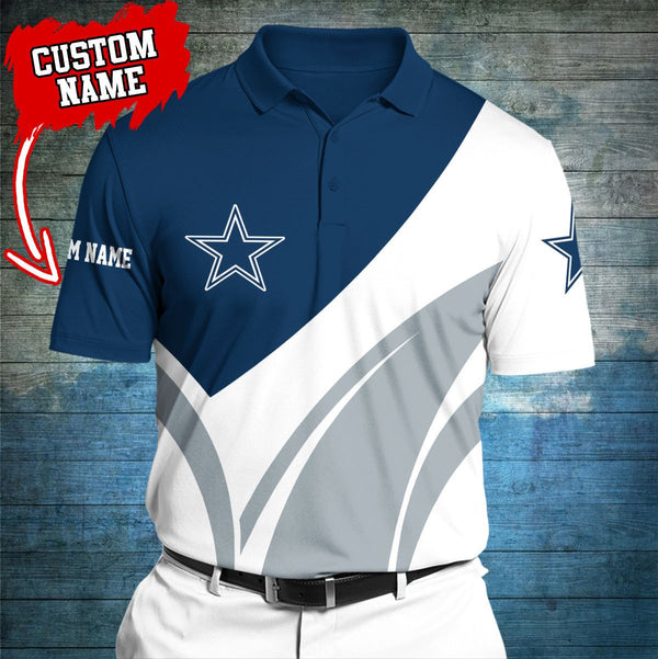 Dallas Cowboys Personalized Adult Polo Shirt 012