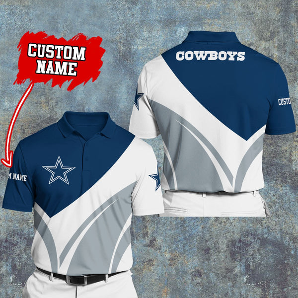 Dallas Cowboys Personalized Adult Polo Shirt 012