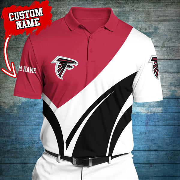 Atlanta Falcons Personalized Adult Polo Shirt 012
