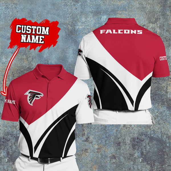 Atlanta Falcons Personalized Adult Polo Shirt 012